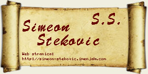 Simeon Steković vizit kartica